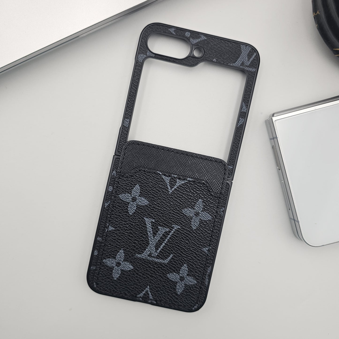 Samsung Galaxy Z Flip 7 FE Luxury PU Leather Card Holder Case
