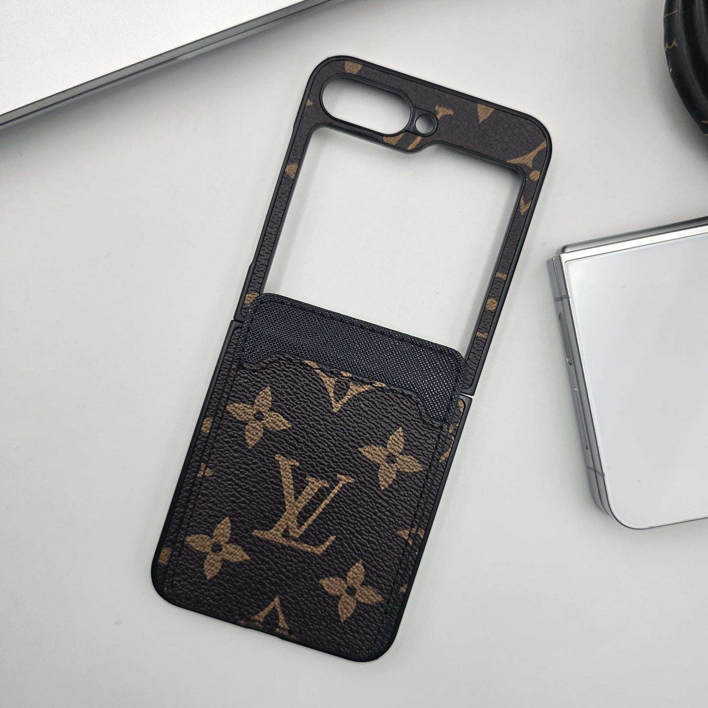 Samsung Galaxy Z Flip 6 Luxury PU Leather Card Holder Case