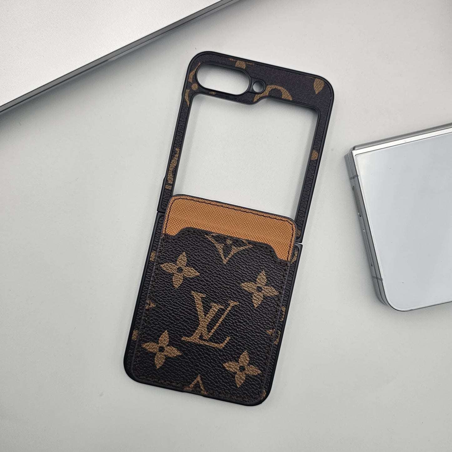 Samsung Galaxy Z Flip 6 Luxury PU Leather Card Holder Case