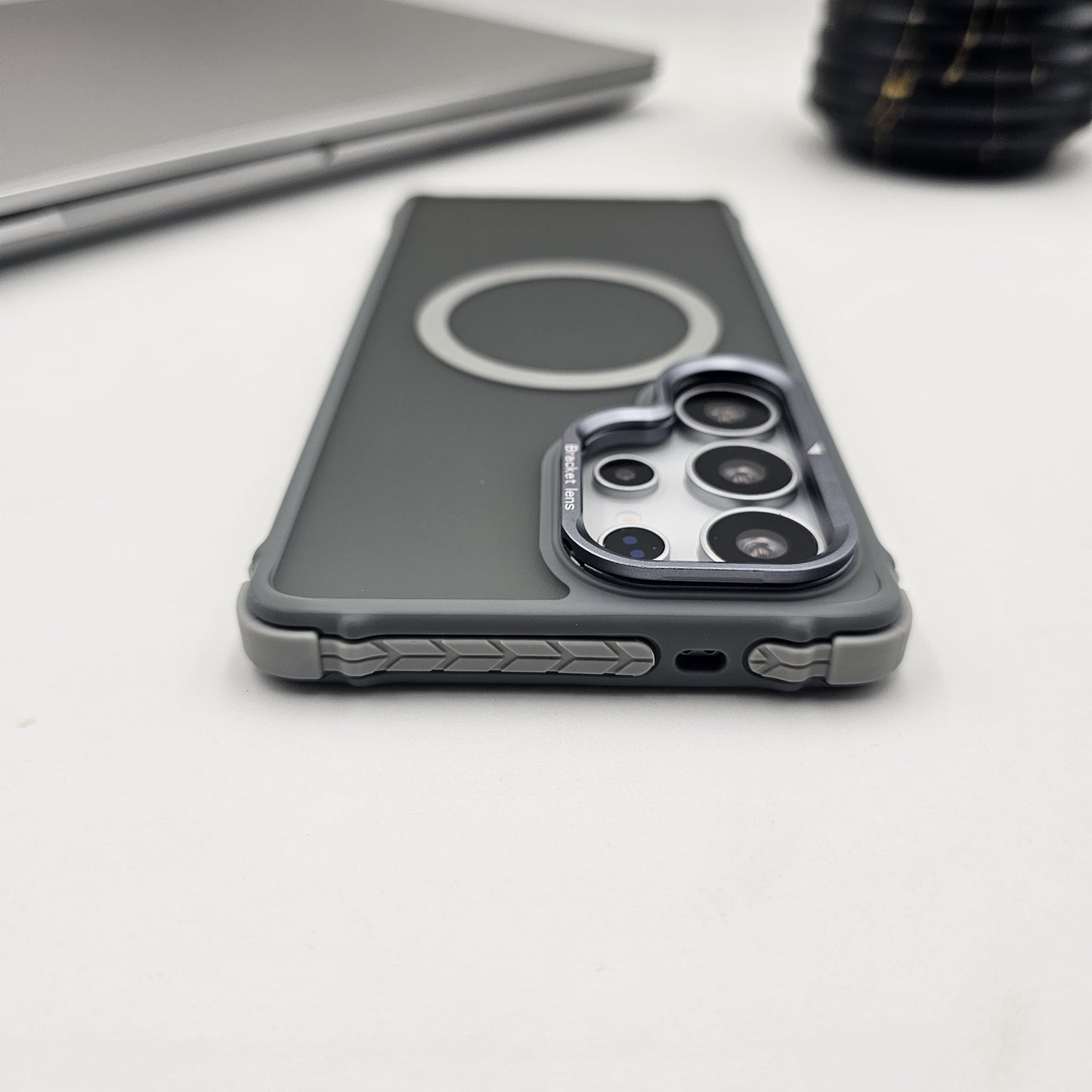 Samsung Galaxy S25 Ultra Aluminium Alloy Smoke Magsafe Bumper Case