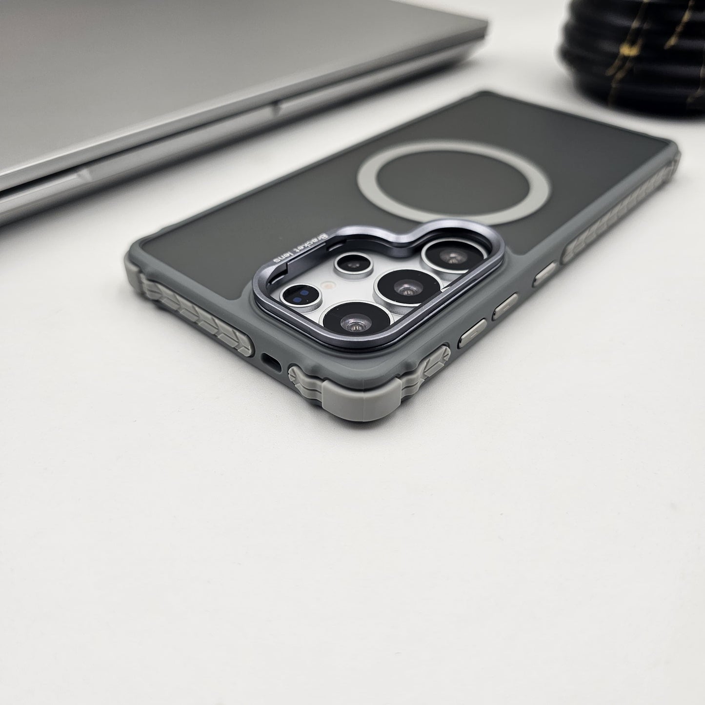 Samsung Galaxy S25 Ultra Aluminium Alloy Smoke Magsafe Bumper Case