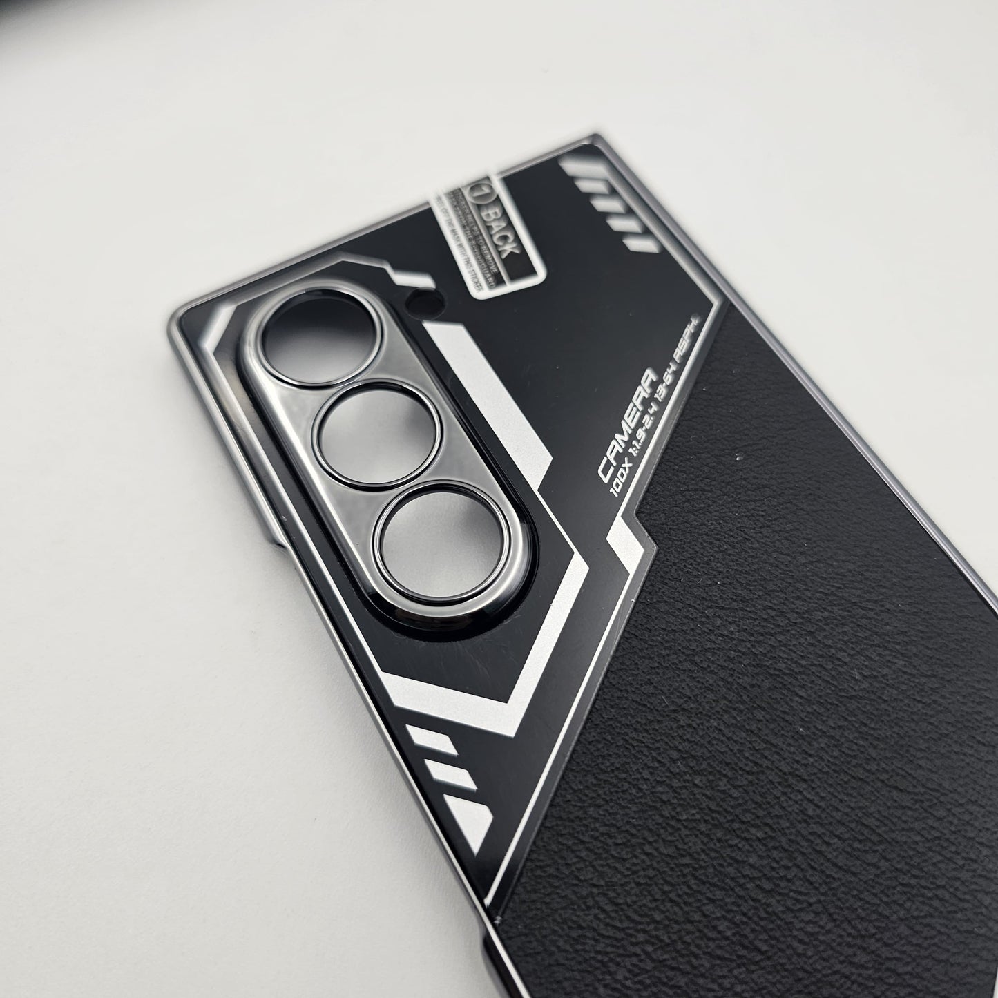 Samsung Galaxy Z Fold 6 Plating Leather Case Front Screen Protector