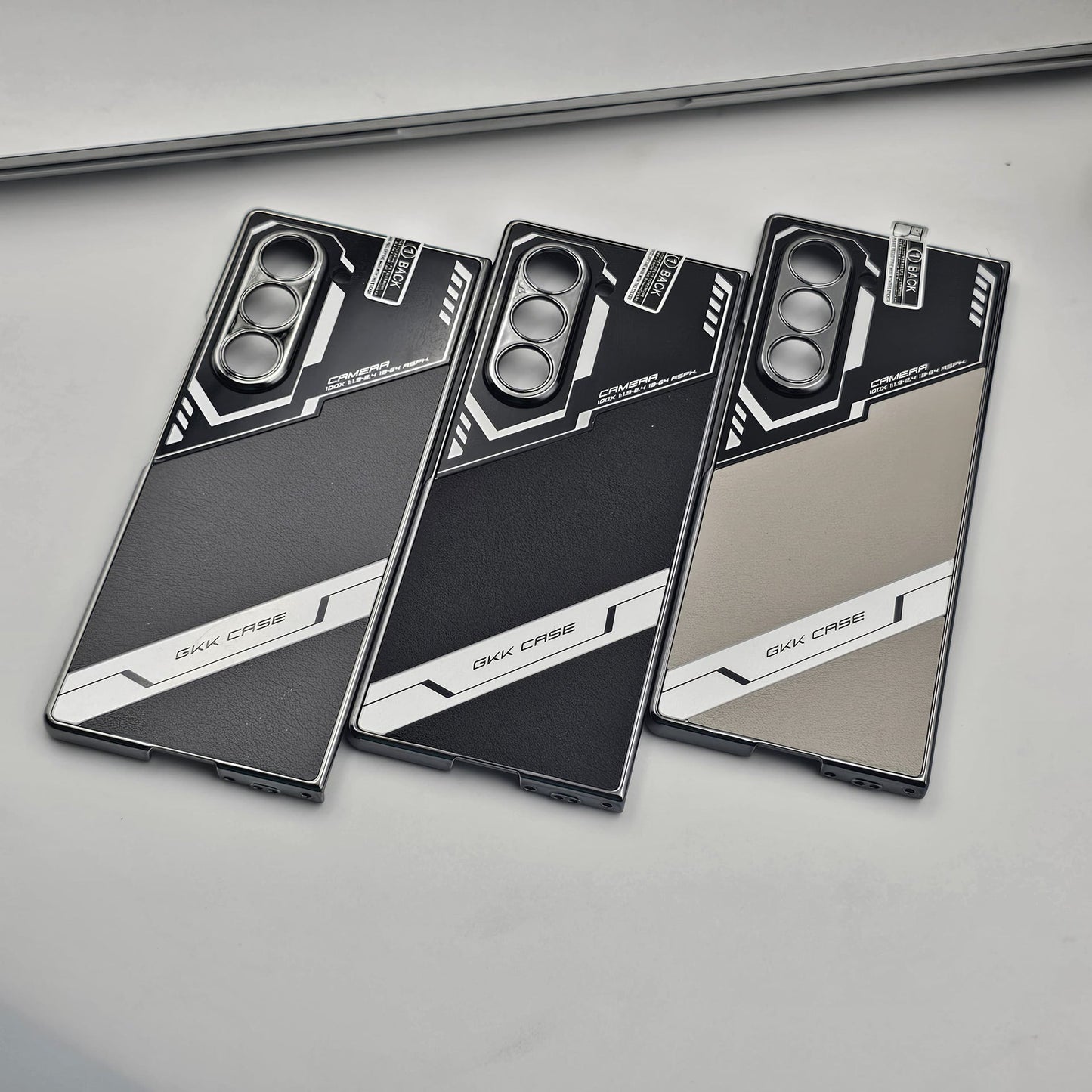 Samsung Galaxy Z Fold 6 Plating Leather Case Front Screen Protector