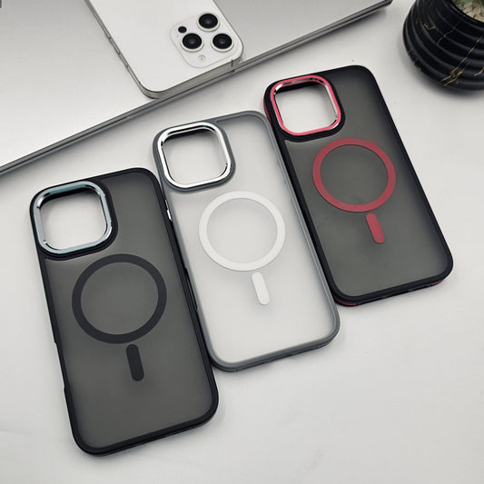 iPhone Smokey Magnetic Magsafe Case Metal Camera Bump