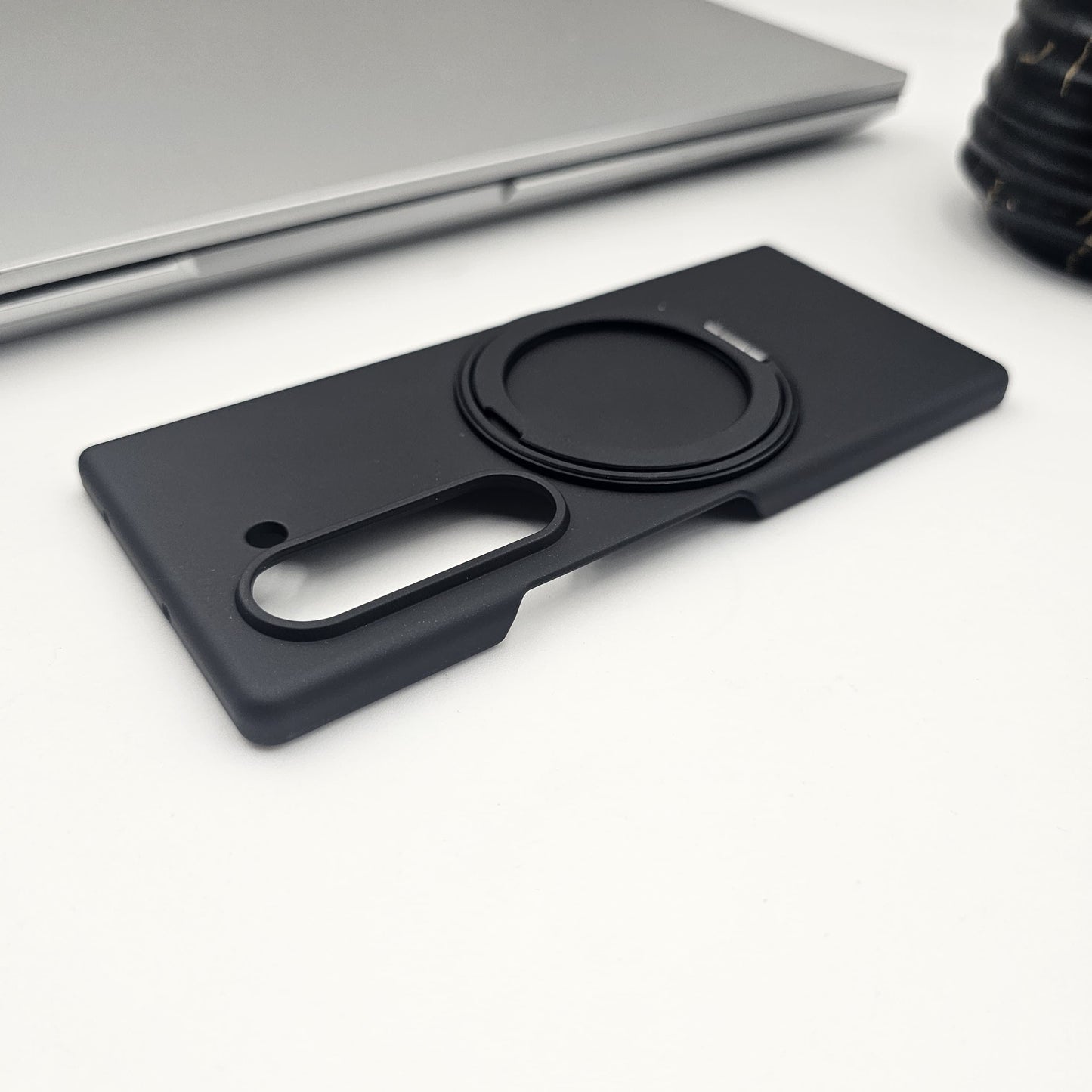 Samsung Galaxy Z Fold 6 Matte Finish Magnetic Magsafe Rotating Ringstand Case