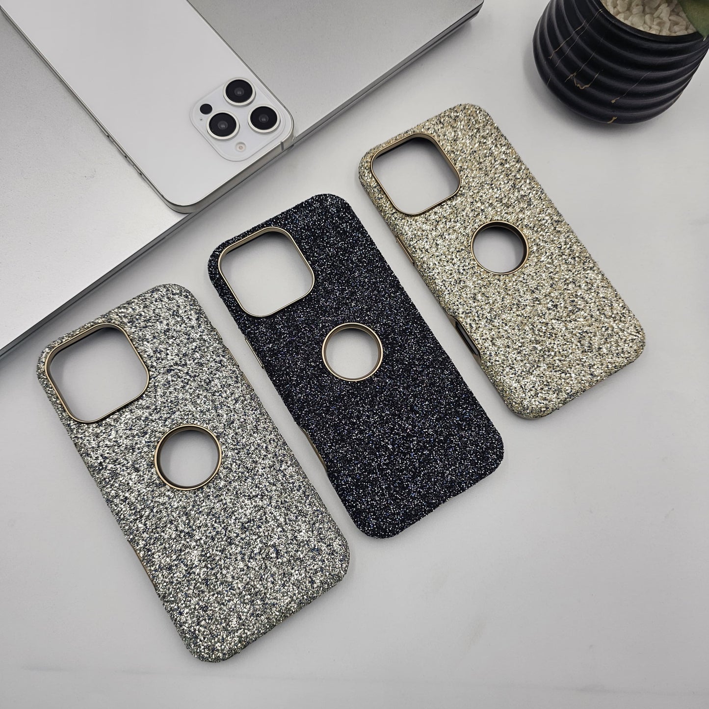 Sparkly Glitter Dust MagSafe Case for iPhone Series | Luxury Diamond Feel Protective Back Cover