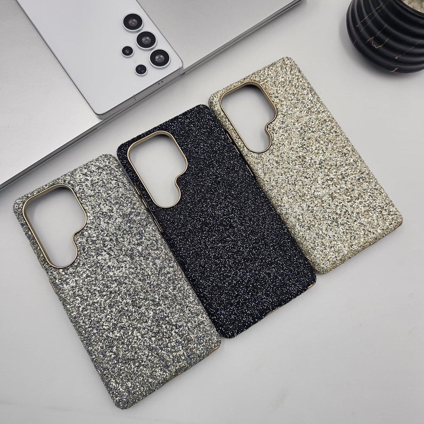 Sparkly Glitter Dust MagSafe Case for Samsung Galaxy S25 Ultra | Luxury Diamond Feel Protective Back Cover