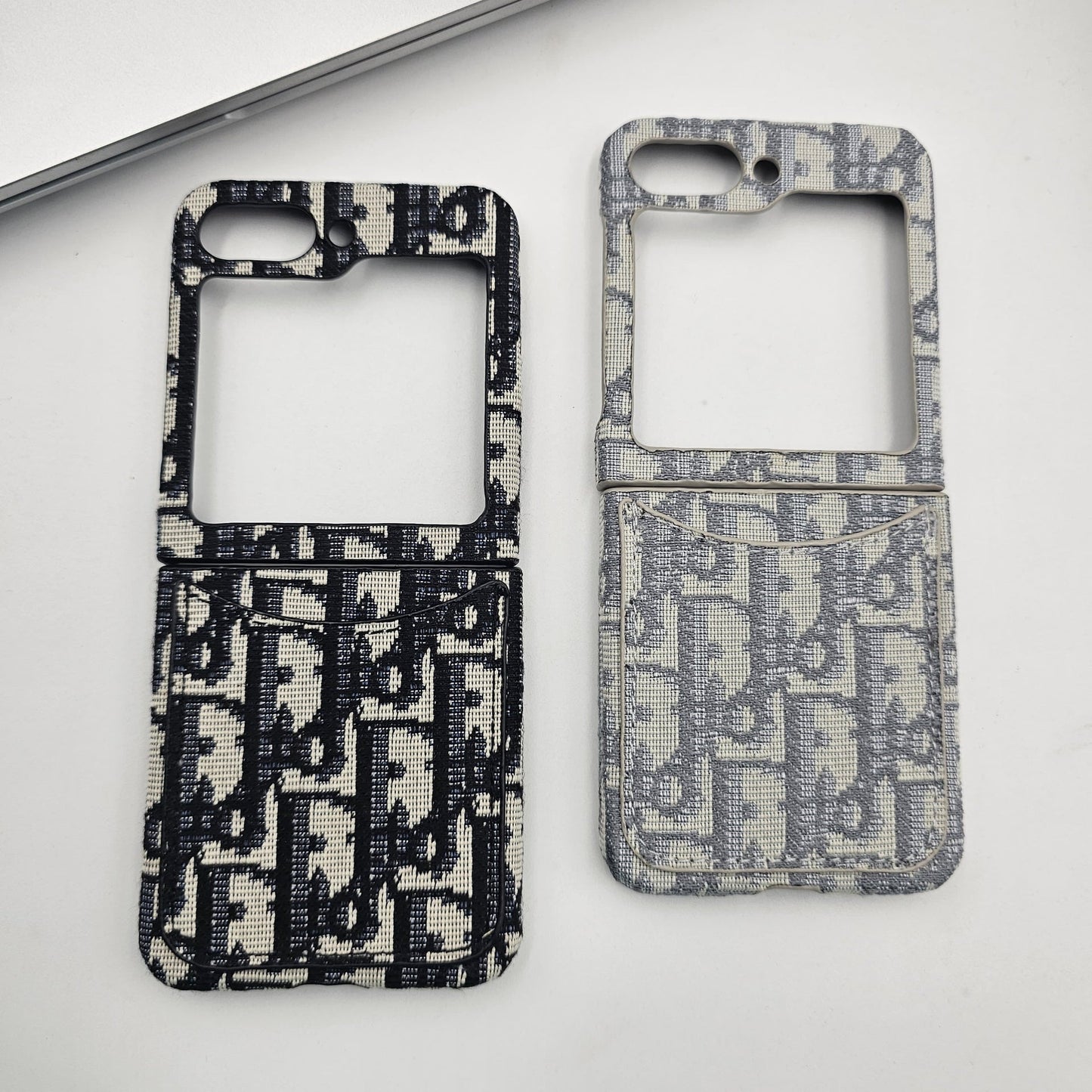 Embroidered Designer Fabric CD Case for Samsung Galaxy Z Flip 6 | Sophisticated Slim Cover