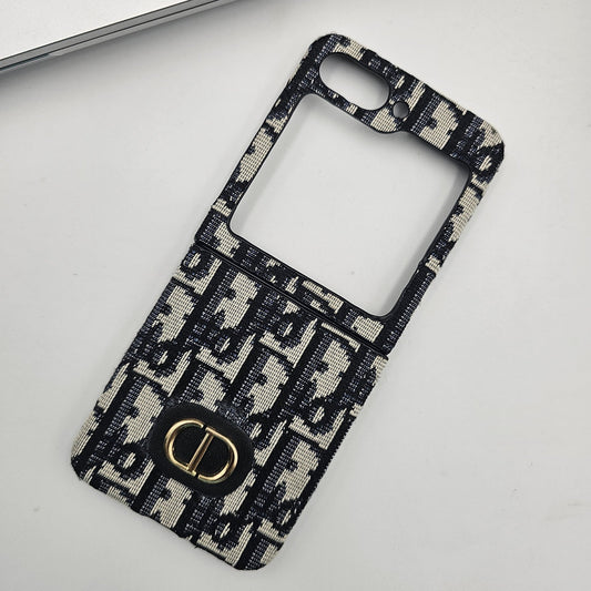 Samsung Galaxy Z Flip 6 CD Embroidery Luxury Phone Case