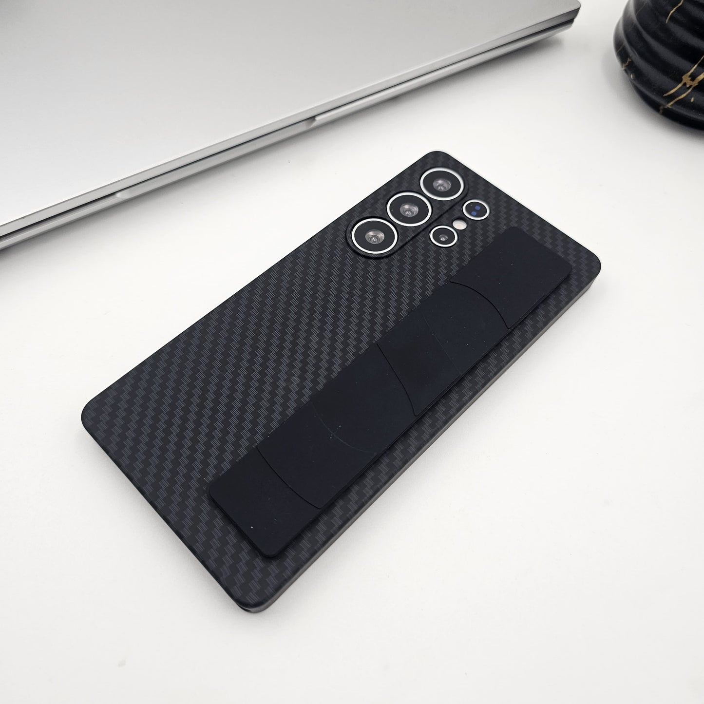 Samsung Galaxy S24 Ultra Carbon Fibre Wristband Camera Protection Case