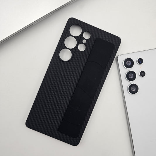 Samsung Galaxy S23 Ultra Carbon Fibre Wristband Camera Protection Case