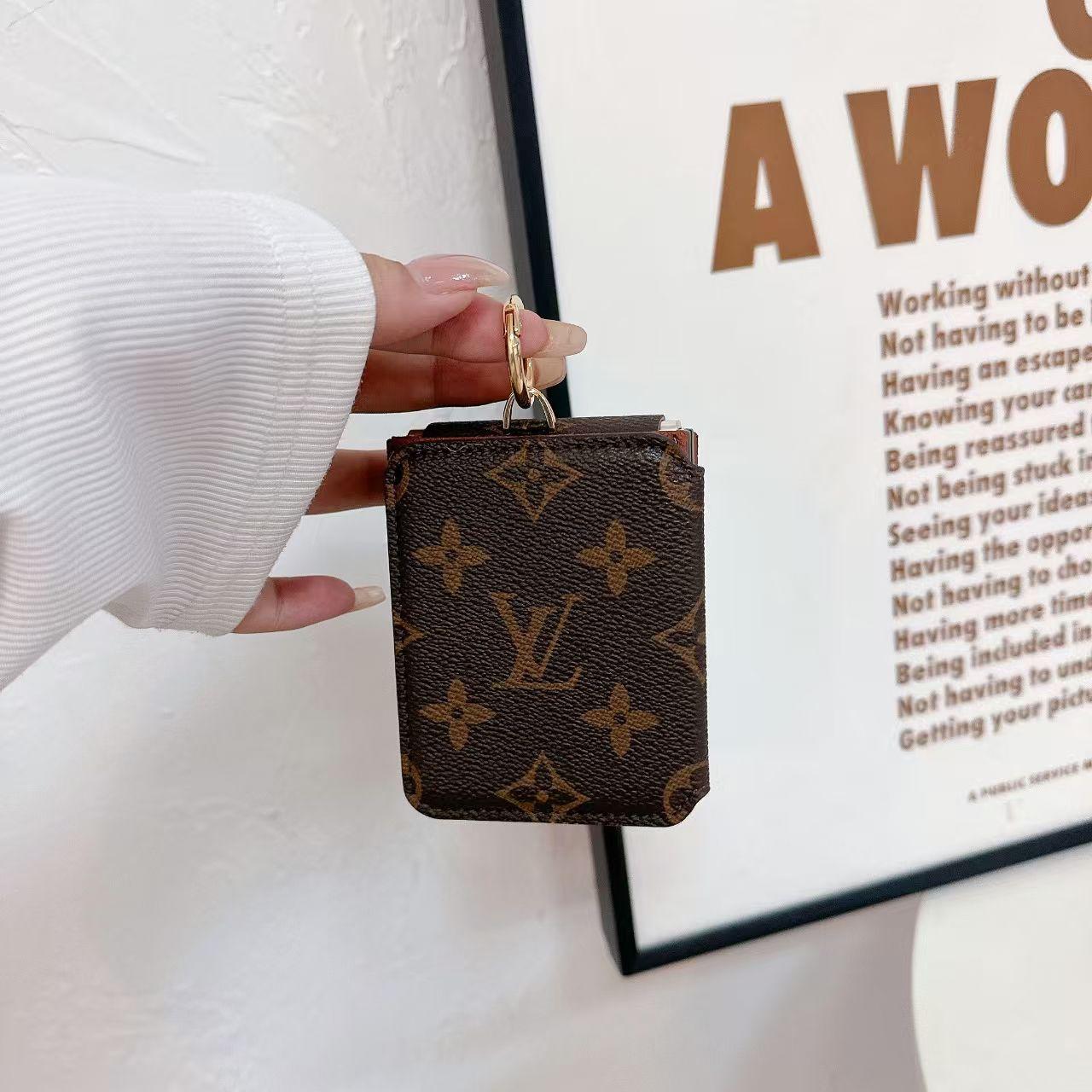 Samsung Galaxy Z Flip 5 Luxury Brand Card Pocket Wallet Ring Holder Case