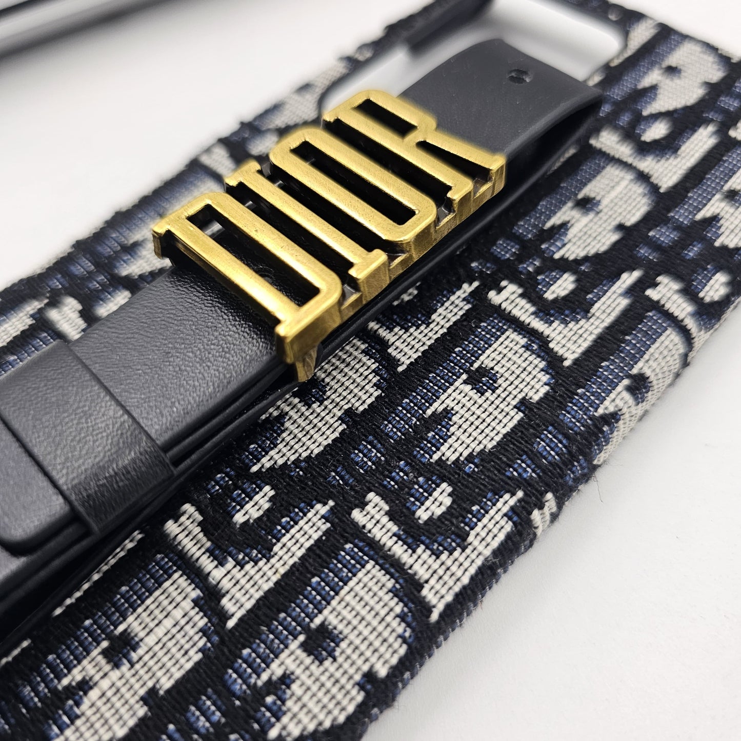 Samsung Galaxy S24 Ultra Luxury Brand CD Belt Embroidery Grip Case