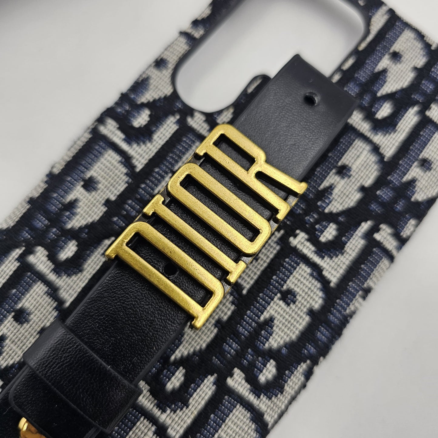 Samsung Galaxy S24 Ultra Luxury Brand CD Belt Embroidery Grip Case
