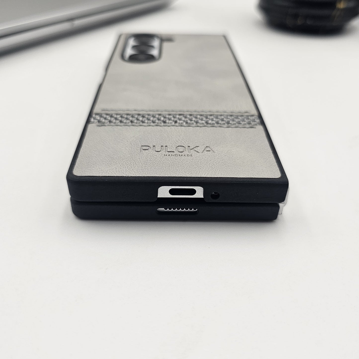 Samsung Galaxy Z Fold 6 PU Leather Stripe Texture Case