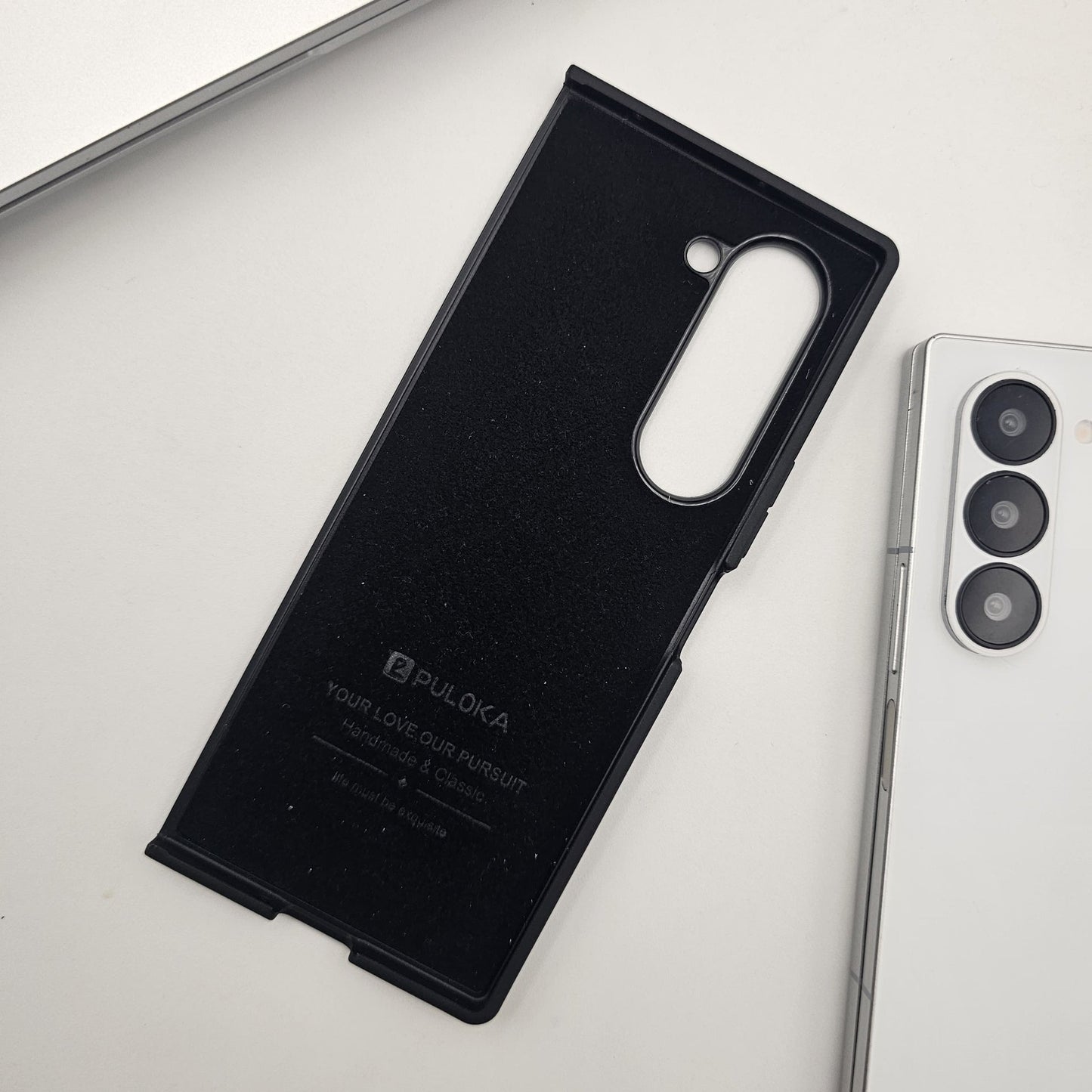 Samsung Galaxy Z Fold 5 PU Leather Stripe Texture Case