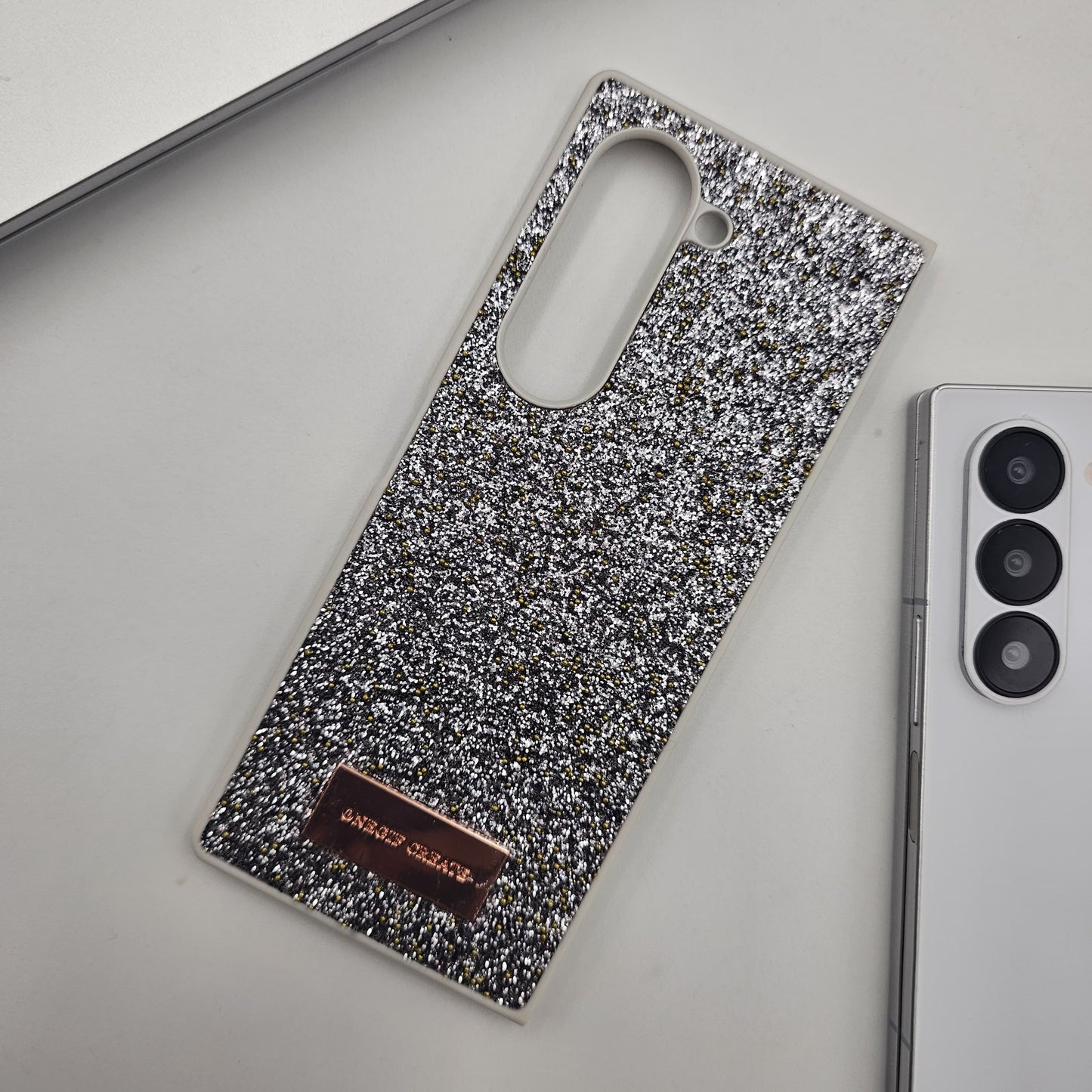 Sparkly Glitter Dust MagSafe Case for Samsung Galaxy Z Fold 6 | Luxury Diamond Feel Protective Back Cover