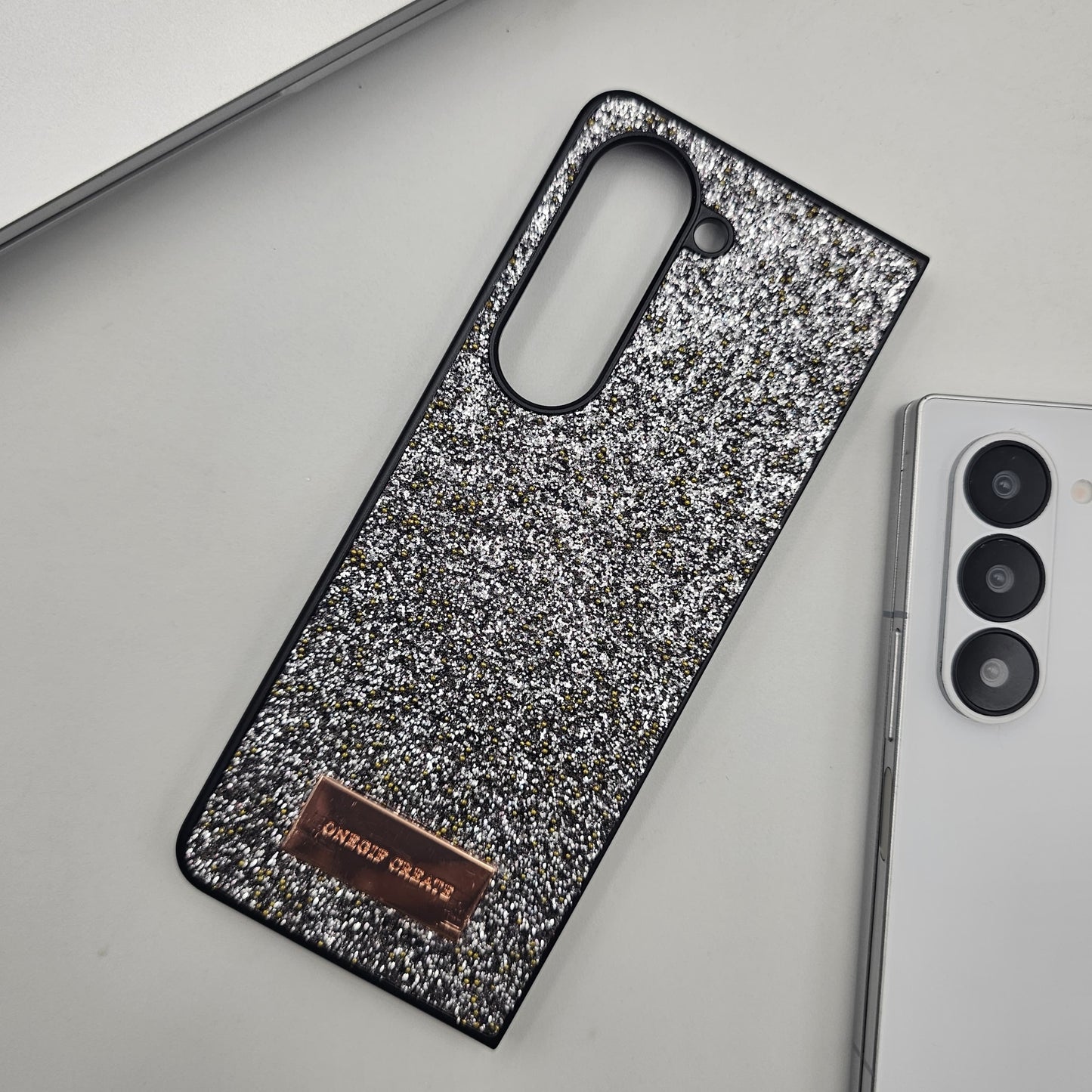 Sparkly Glitter Dust MagSafe Case for Samsung Galaxy Z Fold 6 | Luxury Diamond Feel Protective Back Cover