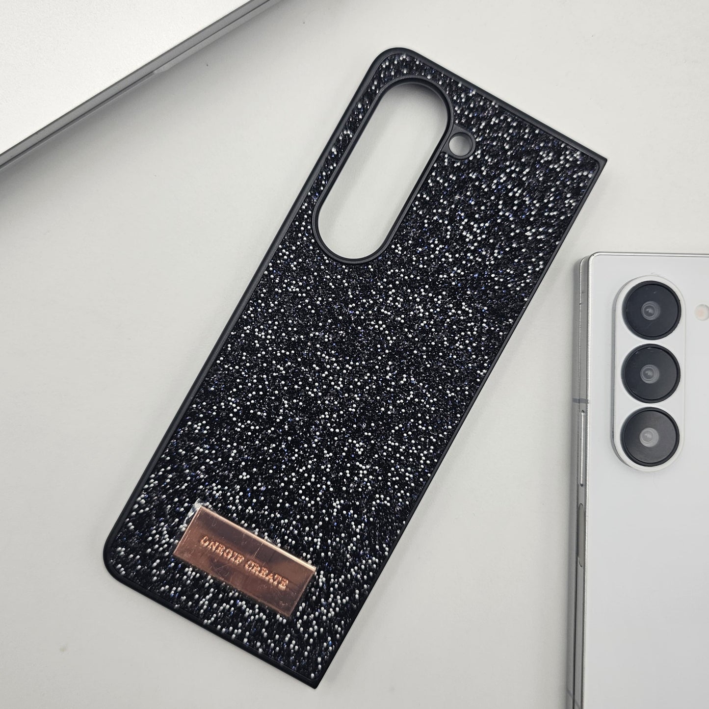 Sparkly Glitter Dust MagSafe Case for Samsung Galaxy Z Fold 5 | Luxury Diamond Feel Protective Back Cover