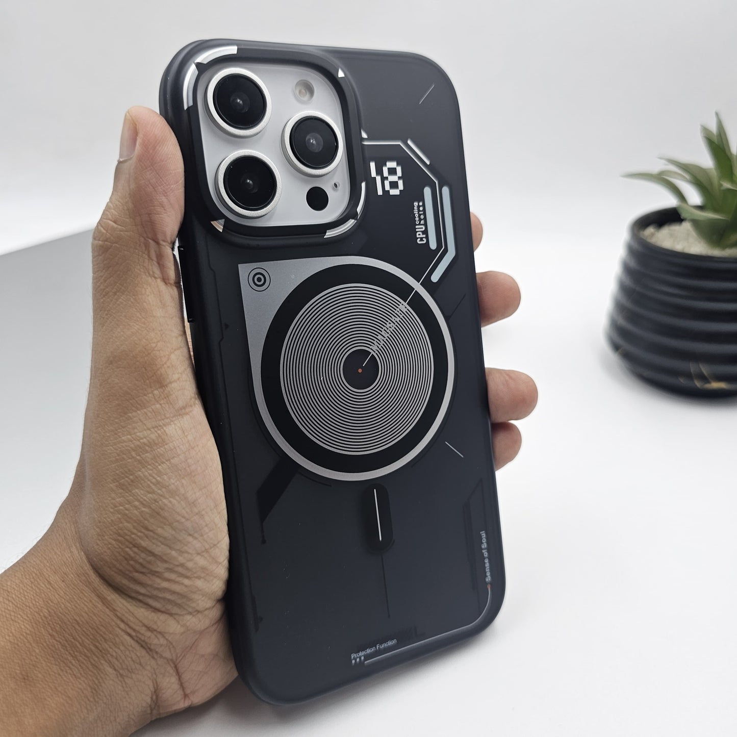 CyberTech MagSafe Case for iPhone | Matte Translucent Soft-Touch | Cooling Design