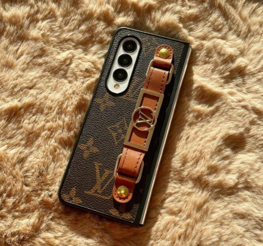 Samsung Galaxy Z Fold 7 Luxury Brand Strap Belt Holder Case