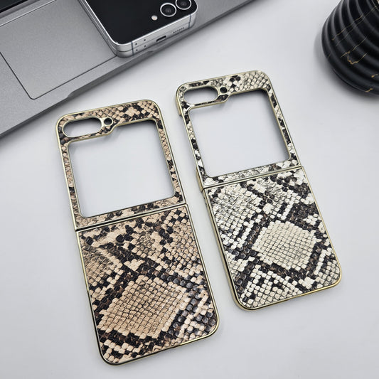 Samsung Galaxy Z Flip 6 Snake Pattern Feel Texture Design Case