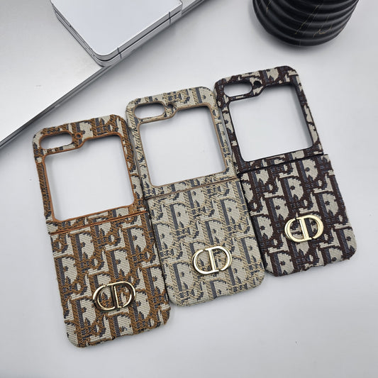 Samsung Galaxy Z Flip 5 CD Embroidery Luxury Phone Case