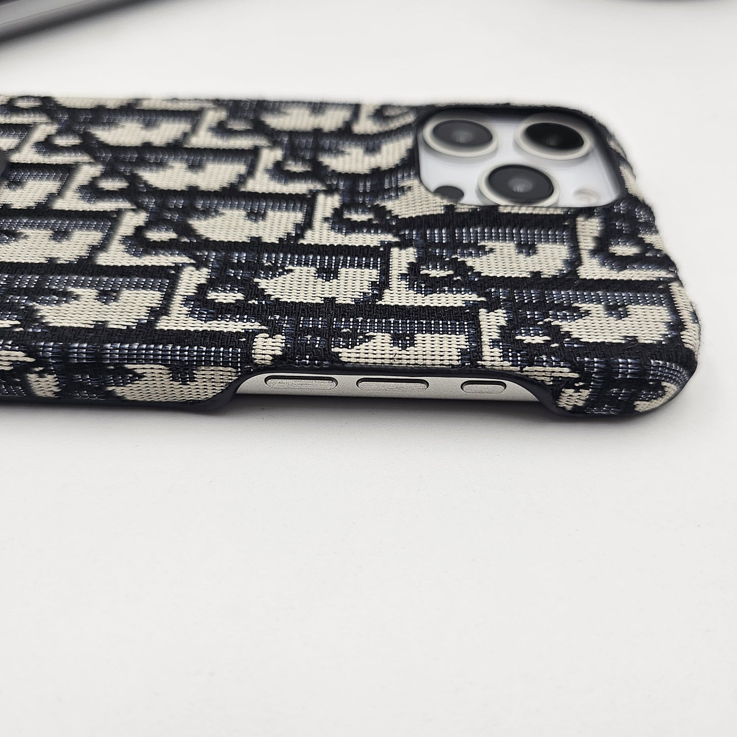 Embroidered Designer Fabric CD Case for iPhone Series | Sophisticated Slim Cover