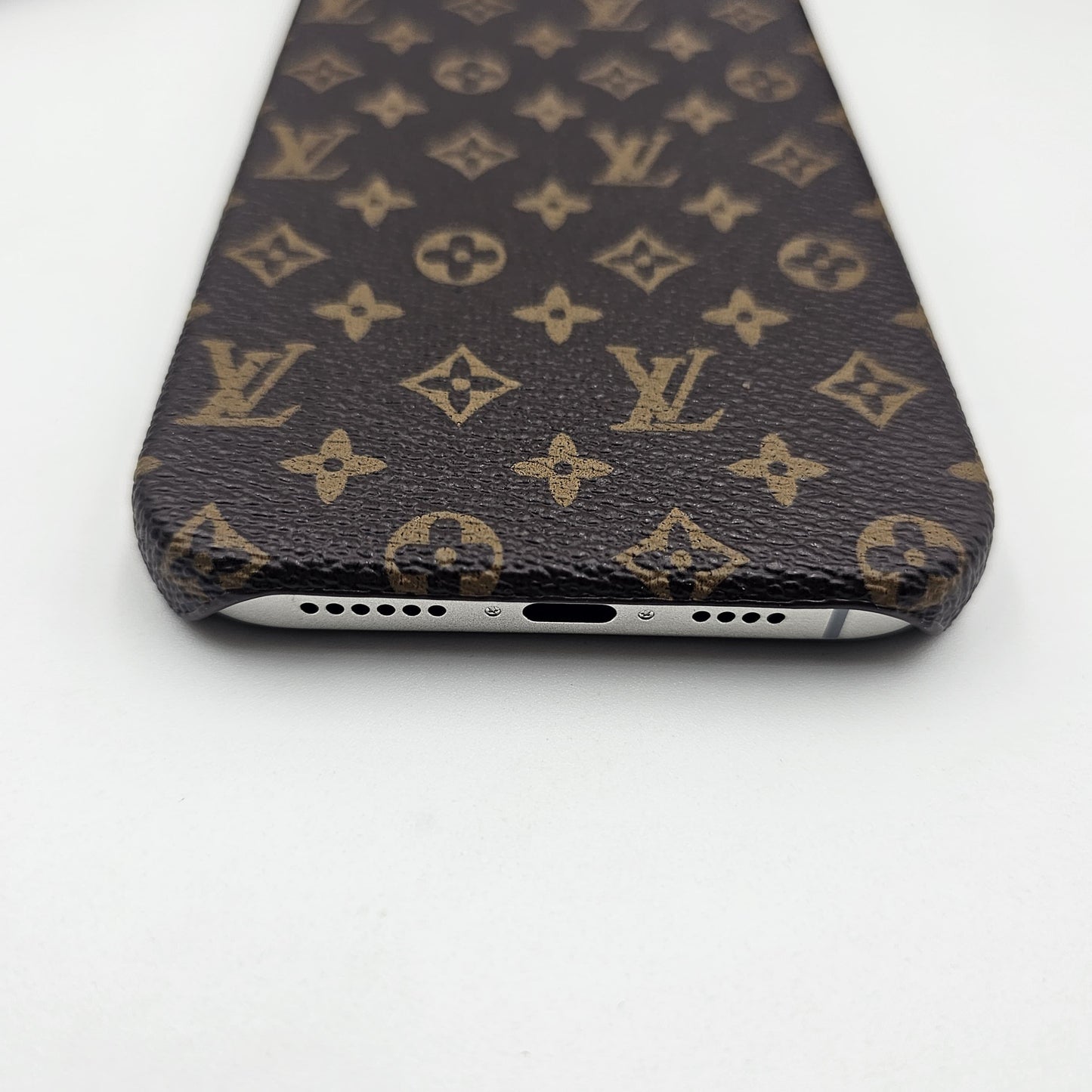iPhone Luxury Brand Small Pattern PU Leather Case