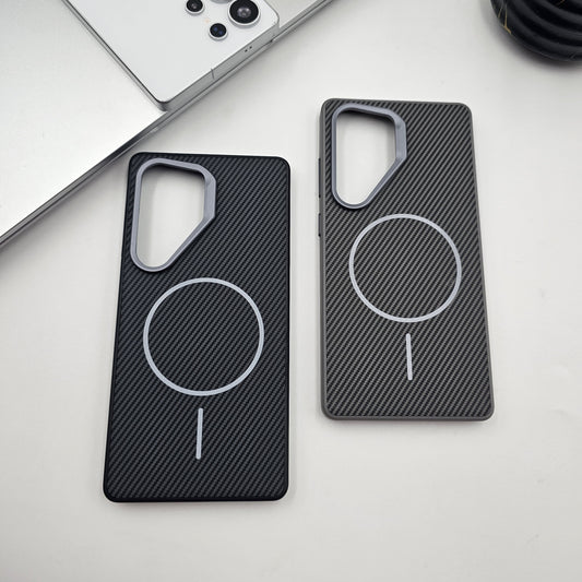 Samsung Galaxy S25 Ultra Carbon Fibre Magsafe Metal Camera Bump Case