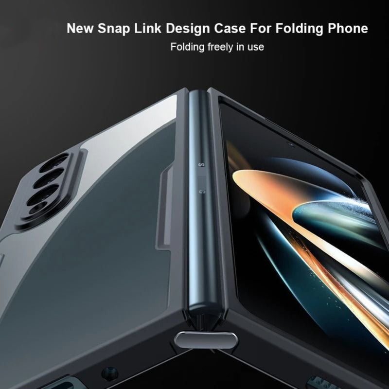 Hybrid Glass & Acrylic Case for Samsung Galaxy Z Fold 6 | Rugged Shockproof Airbags Bumper