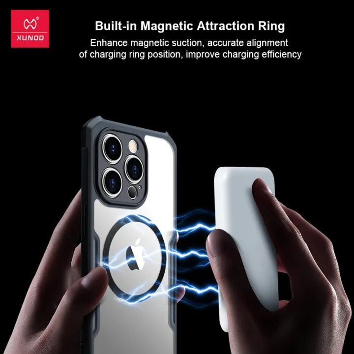 Protective Transparent iPhone Magsafe Mobile Case Cover - Airbags Bumper Case