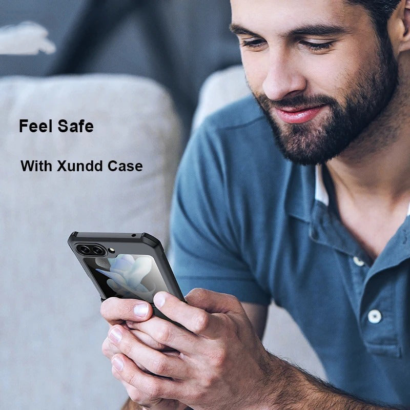 Military-Grade Rugged Armor Phone Case for Samsung Galaxy Z Flip 6 | Shockproof Matte Finish