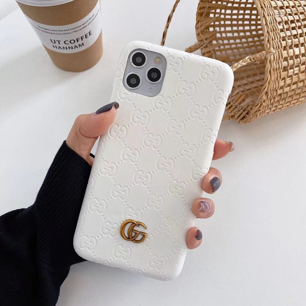 Premium Branded iPhone Mobile Case Cover - GG Leather made