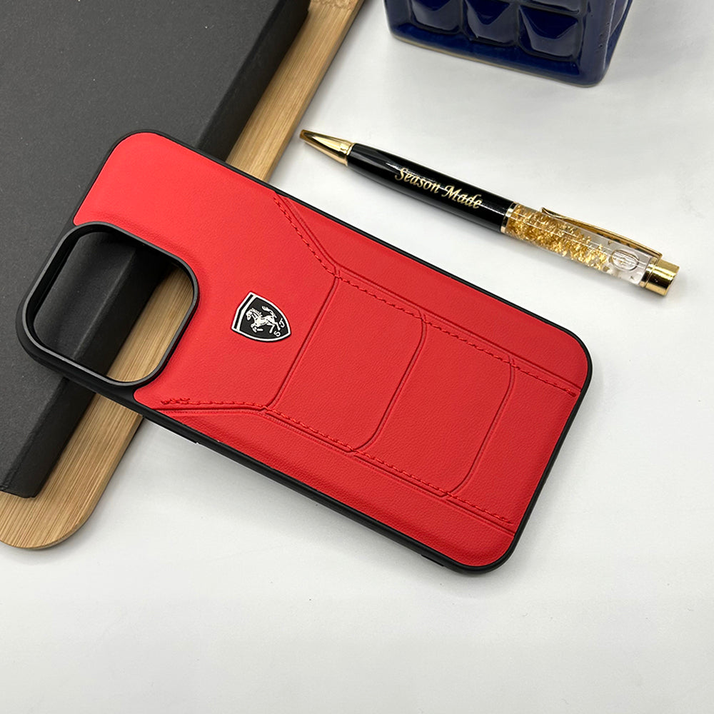 Luxury FR Stitched Leather Case for iPhone | Premium Slim Protective Cover