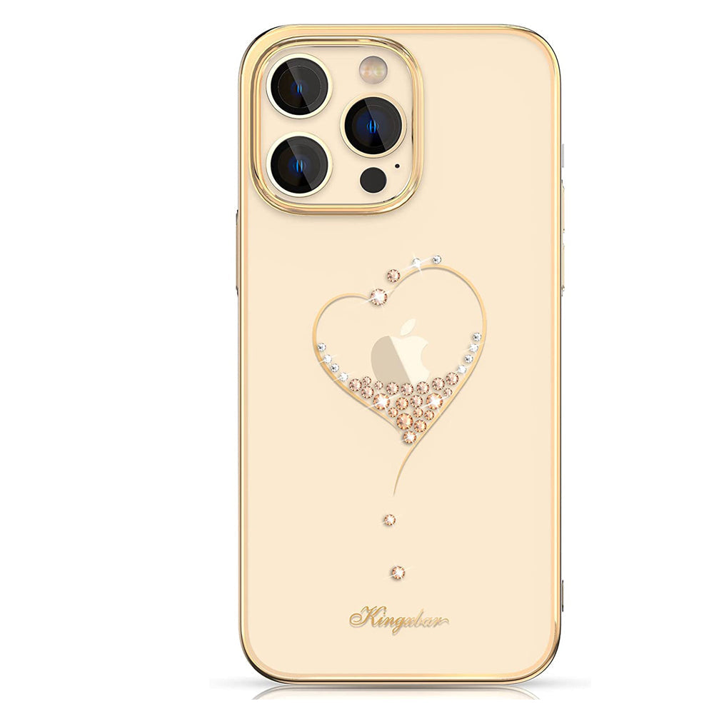 iPhone 14 Pro Max Heart Rhinestone Diamond Plated Case Clearance Sale