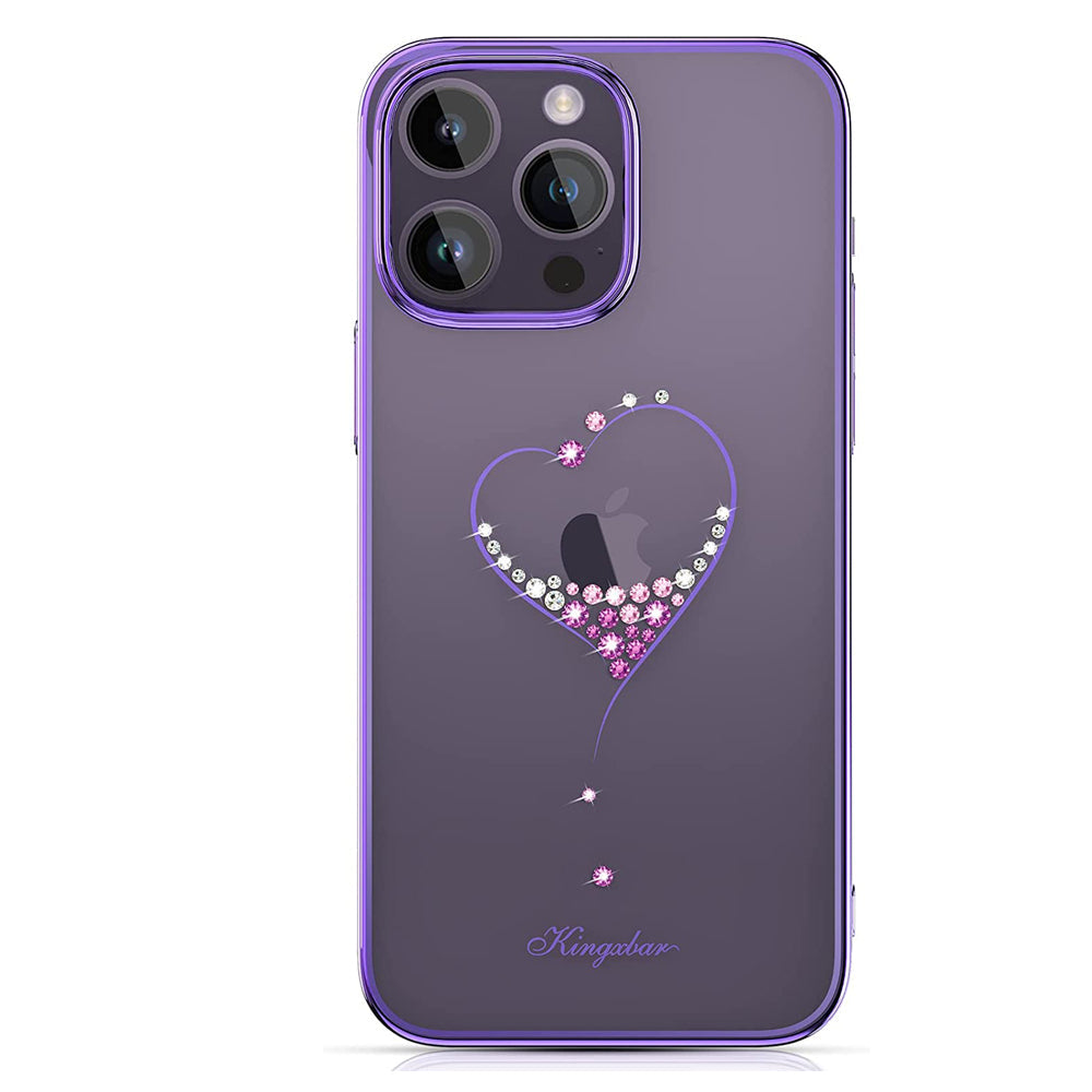 iPhone 14 Pro Max Heart Rhinestone Diamond Plated Case Clearance Sale