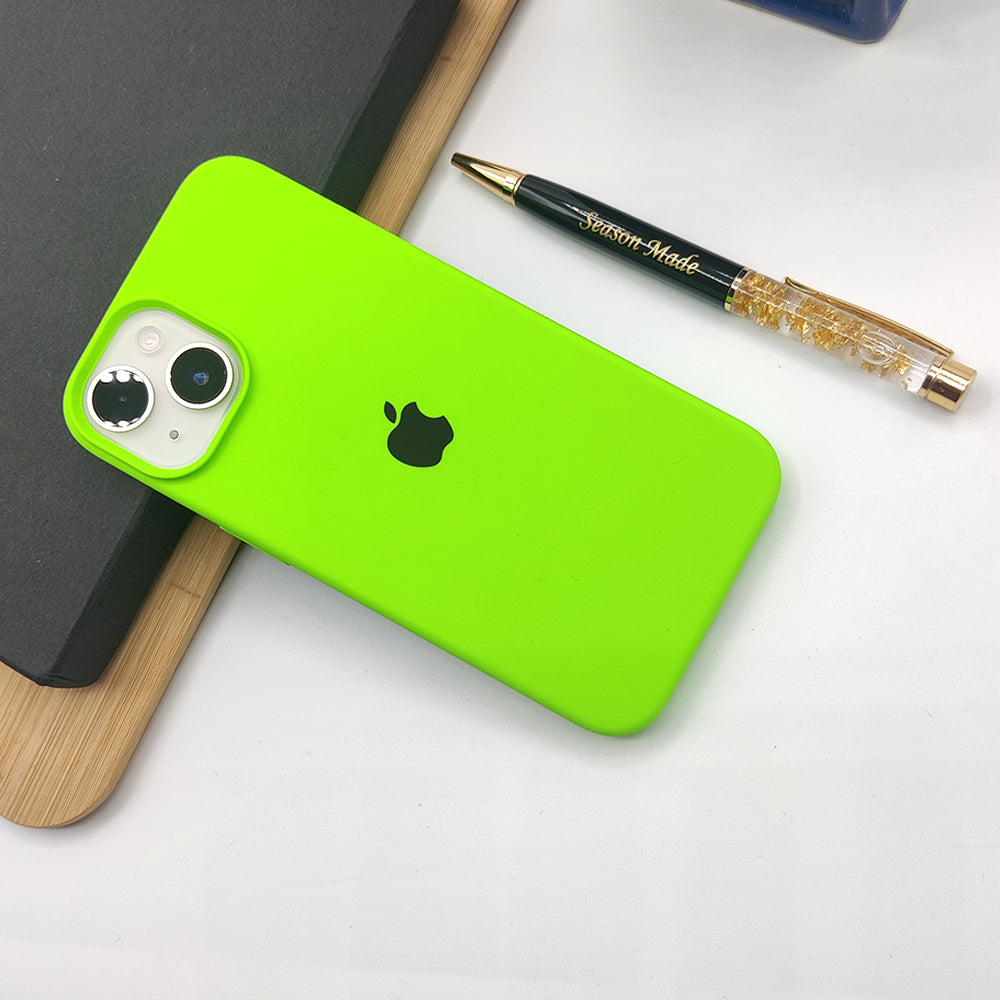 Stylish iPhone Premium Silicone Mobile Case Cover - Neon Green