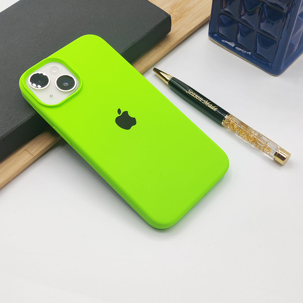 Stylish iPhone Premium Silicone Mobile Case Cover - Neon Green