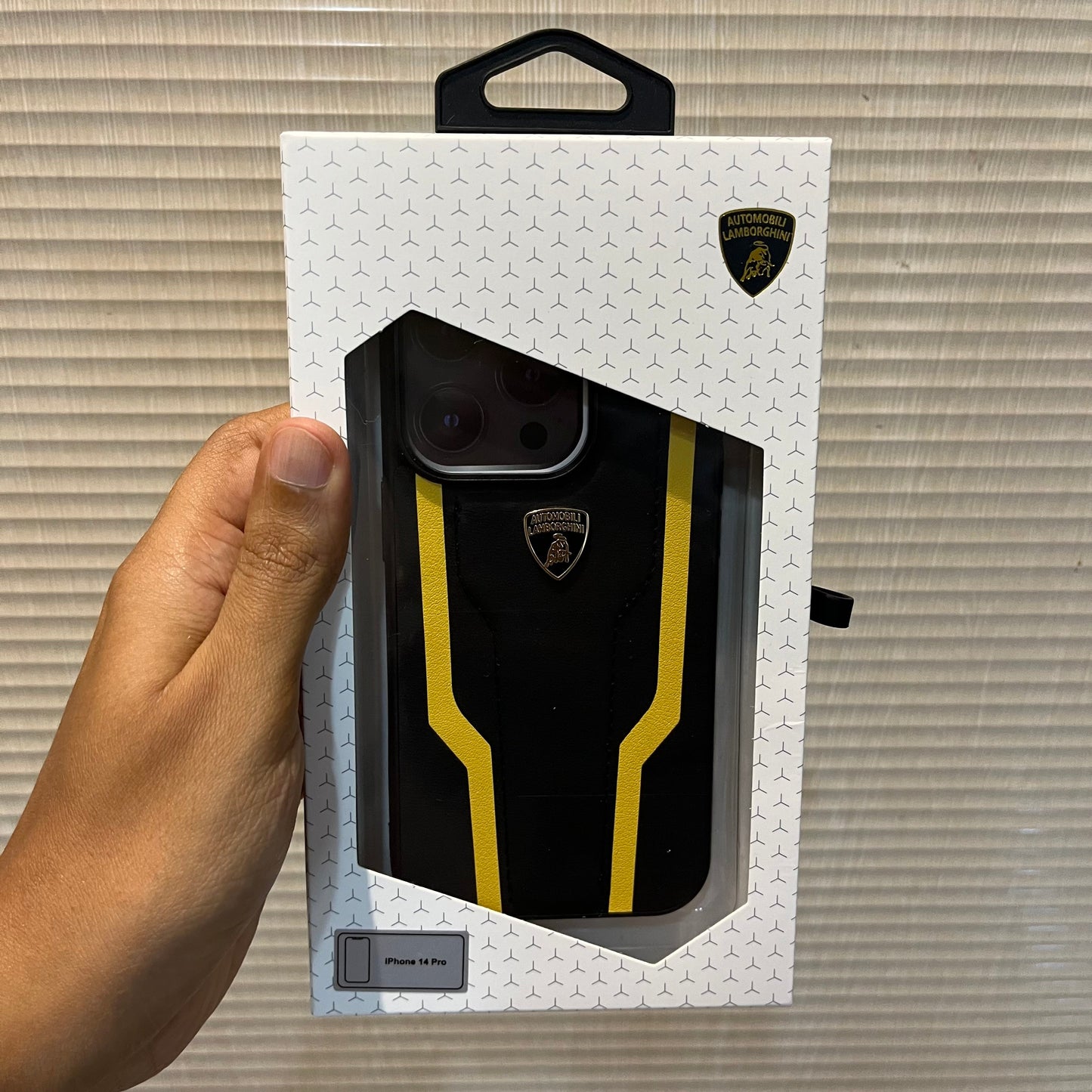 iPhone 15 Plus  Series Lambo Yellow Stripe Pattern Case Cover Clearance Sale