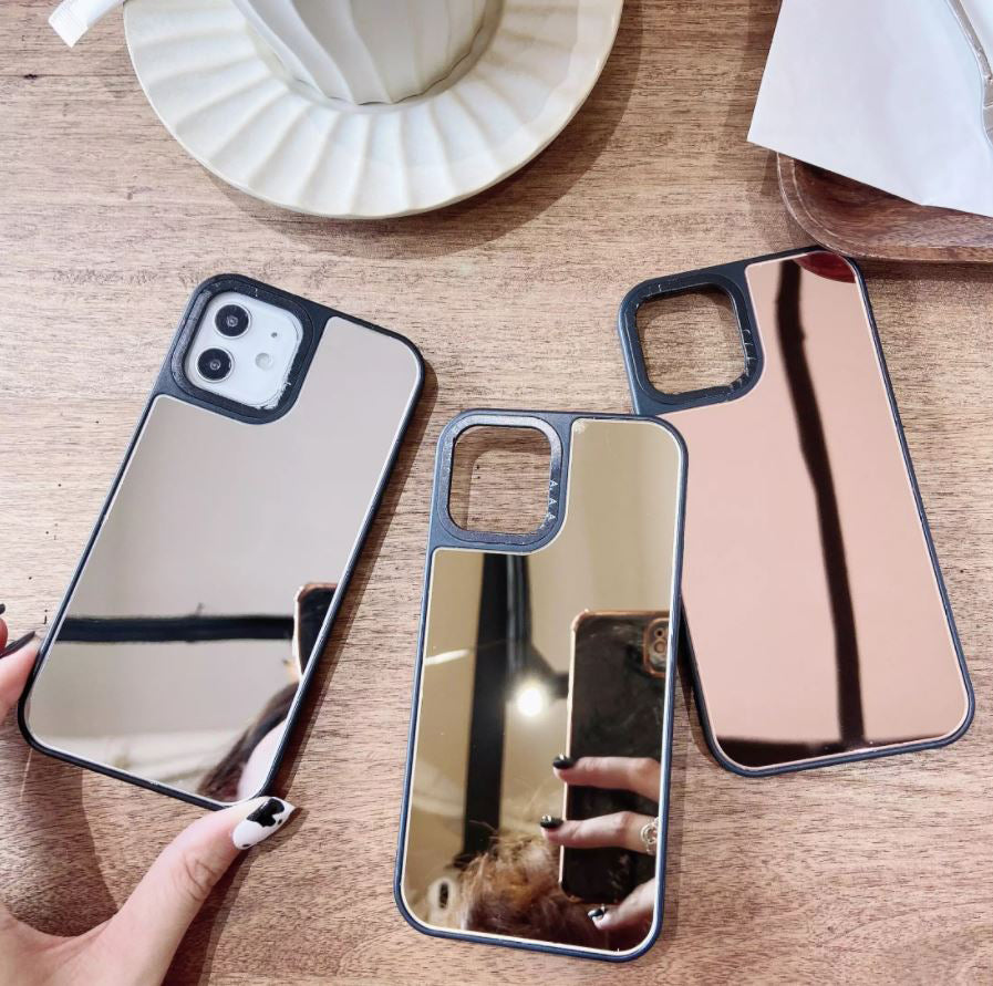 Premium iPhone Reflective Mobile Case Cover - Mirror