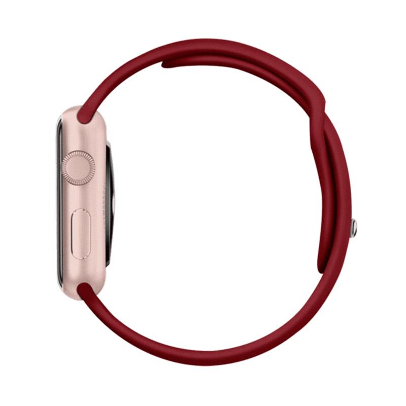 Apple iWatch Marshala Silicone Sport Band For Series 1 2 3 4 5 6 7 8 9 SE 7 8 9 SE SE 2 Gen
