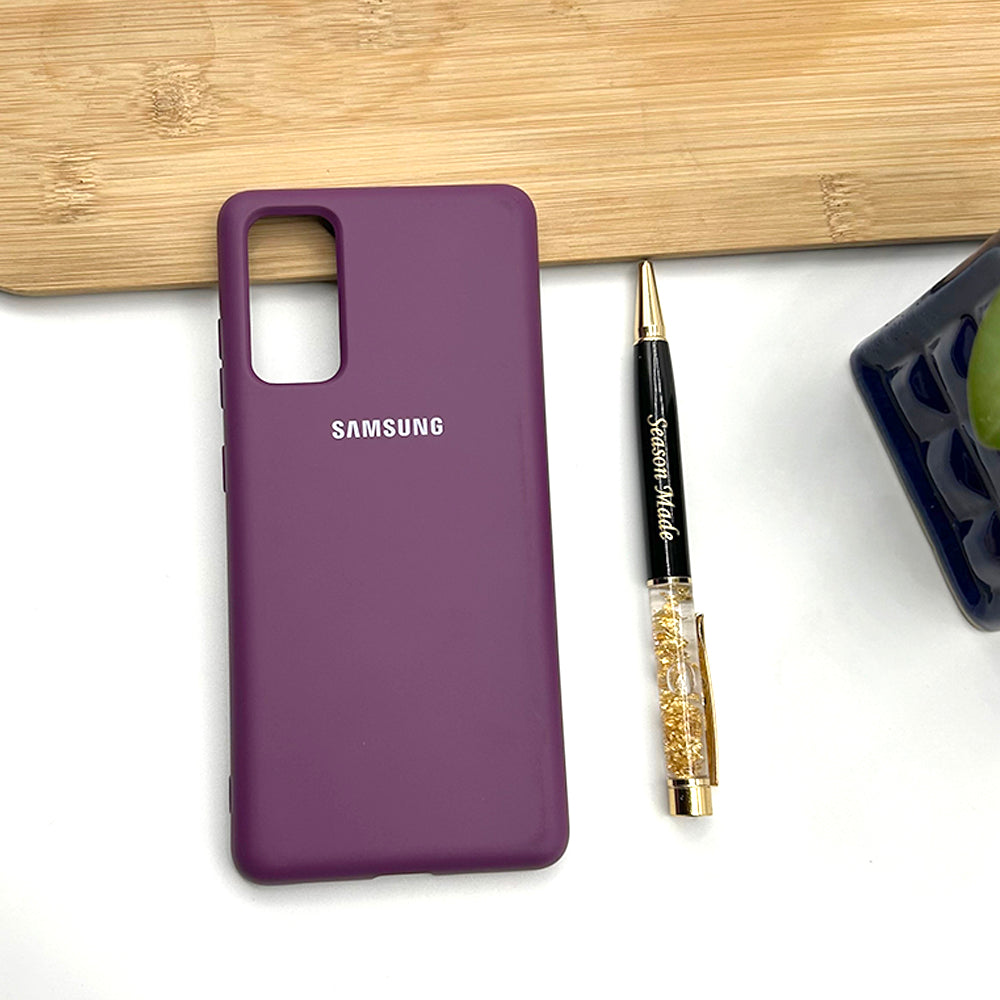 Samsung Galaxy Liquid Silicone Case Cover Purple