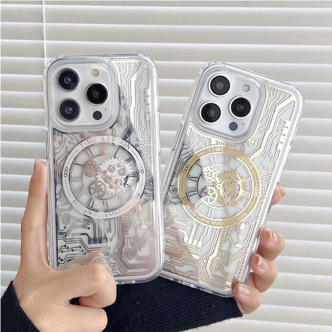 iPhone 12 / 12 Pro 3D Mecha Edition Luxury Watch MagSafe Case Cover Clearance Sale