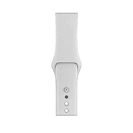 iWatch White Silicone Sport Band For Series 1 2 3 4 5 6 7 8 9 SE 7 8 9 SE SE 2 Gen